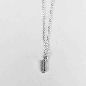 3 for $49 New Silver "U" Initial Necklace
